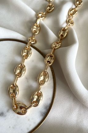 گردنبند جواهر طلائی زنانه روکش طلا کد 778510529