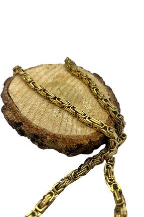 گردنبند استیل ( فولاد ) طلائی استیل (فولاد) pars creative - کد 778567599