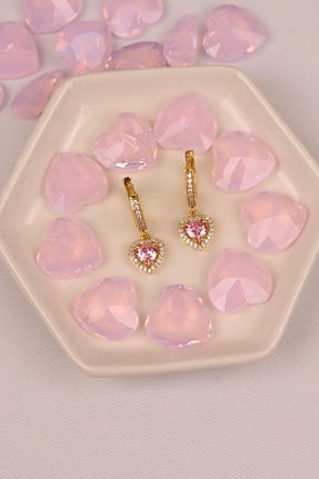گوشواره جواهر طلائی زیرکن Lessimoni - کد 778690796