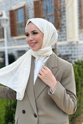 شال بژ زنانه پلی استر Armine - کد 778813431