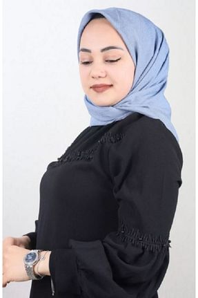 روسری سرمه ای پنبه پلی استر Levidor - کد 778681500