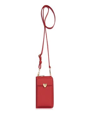 کیف دوشی قرمز زنانه چرم مصنوعی Baggle - کد 778767722