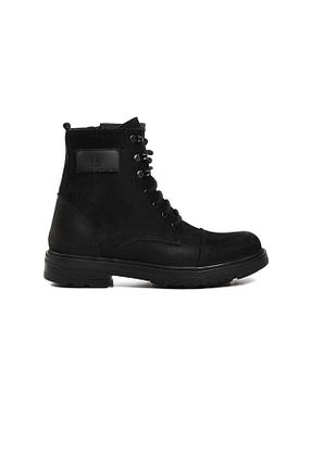 بوت / نیم بوت مشکی مردانه چرم خالص Pierre Cardin - کد 778884520