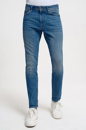 شلوار جین آبی مردانه پاچه لوله تفنگی Loft - کد 779358140