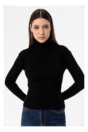 بادی مشکی زنانه یقه ماهیگیر HABİN GİYİM - کد 779364093