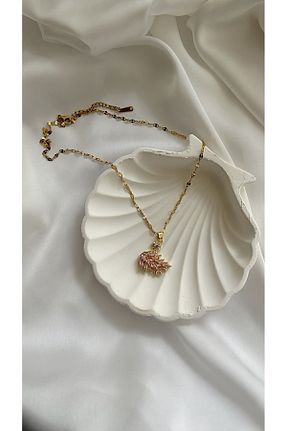 گردنبند استیل ( فولاد ) طلائی زنانه استیل (فولاد) Luna Lush Accessory - کد 779489763