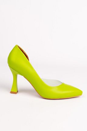 کفش پاشنه بلند کلاسیک سبز زنانه چرم مصنوعی lizshoe - کد 779594023