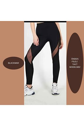 ساق شلواری مشکی زنانه بافتنی BLACKMAR - کد 779053473