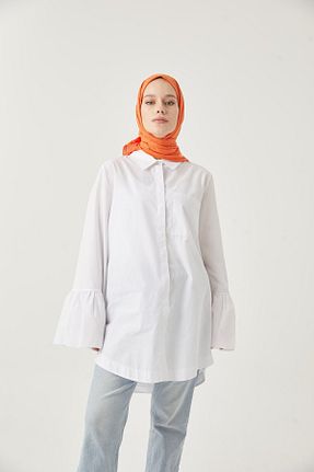 روسری نارنجی پنبه ای meysen - کد 779459683