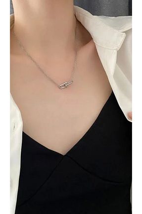 گردنبند استیل ( فولاد ) زنانه فلزی monalisatoka - کد 779574989