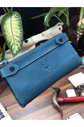 کیف پول فیروزه ای زنانه ابعاد بزرگ Carrera - کد 97511572