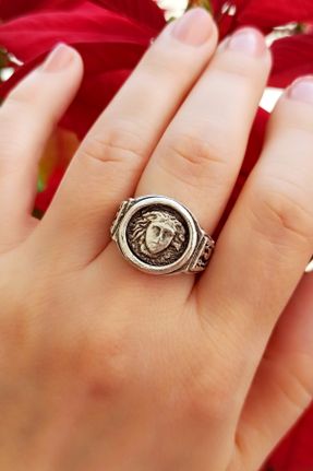 انگشتر جواهر زنانه روکش نقره کد 76473918
