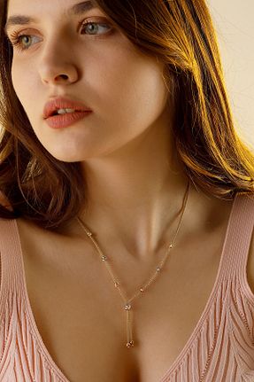 گردنبند طلا زرد زنانه 14 عیار MİLET KUYUMCULUK - کد 98903940