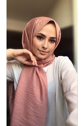 روسری صورتی کرپ ساتن ابریشم Lady Bella - کد 98755842