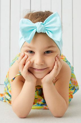 باندانا فیروزه ای پنبه ای Babygiz - کد 99023687