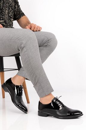 کفش کلاسیک مشکی مردانه چرم لاکی maximoda - کد 98997359