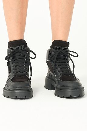 بوت / نیم بوت مشکی زنانه چرم خالص Madam Kifi - کد 779311870