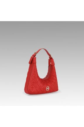 کیف دوشی قرمز زنانه چرم مصنوعی کد 671001276