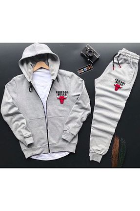 ست گرمکن طوسی زنانه پاچه تنگ Tarzsokak - کد 779547150