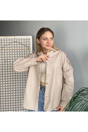 کت بژ زنانه Boyfriend Ateilerdijle - کد 779599109