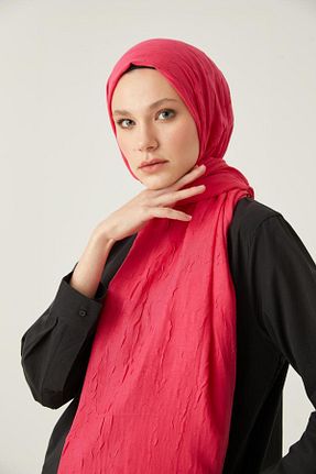 شال صورتی زنانه پنبه ای meysen - کد 779449914