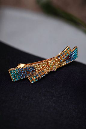 گیره سر آبی زنانه سنگ کریستال AYMETA TİCARET - کد 779604456