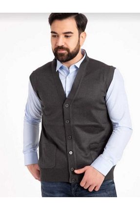 پلیور سایز بزرگ طوسی مردانه رگولار Genel Markalar - کد 779910590