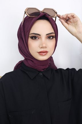 شال بنفش زنانه ویسکون کد 779660815