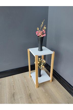 میز عسلی سفید چوب zeo wood design - کد 103614629