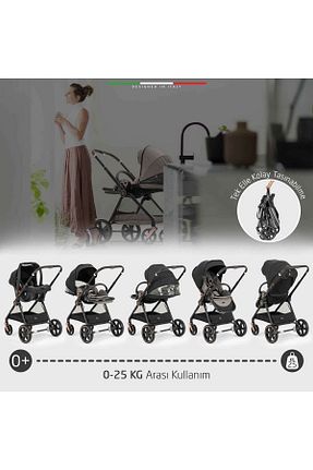 سیستم مسافرتی کالسکه کودک مشکی Çift Yönlü Elele - کد 762027650