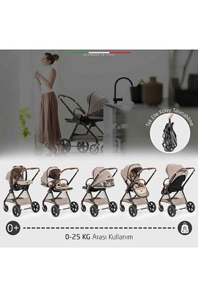 سیستم مسافرتی کالسکه کودک قهوه ای Çift Yönlü Elele - کد 762028536