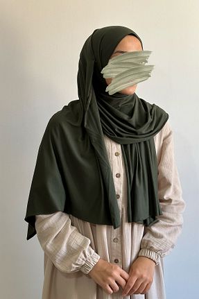 شال خاکی زنانه پنبه ای Emare - کد 763521463