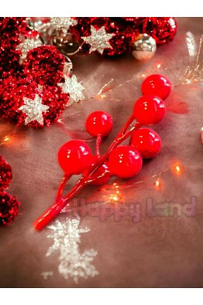 تزئینات کریسمس قرمز Happyland - کد 779911679