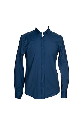 پیراهن سرمه ای مردانه اسلیم فیت acw fashion - کد 780023740