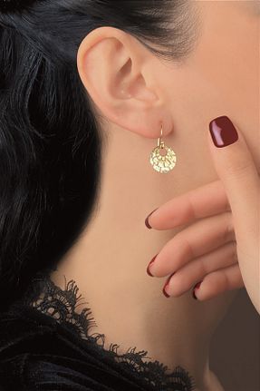 گوشواره نقره زرد زنانه 925 عیار Ziu - کد 97512714