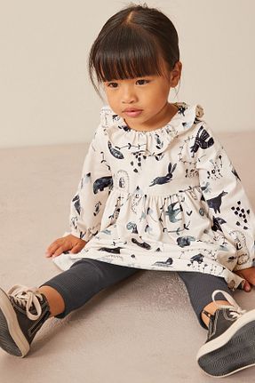 ست بالاتنه و پائین تنه مشکی بچه گانه بافتنی Next Baby - کد 780085160