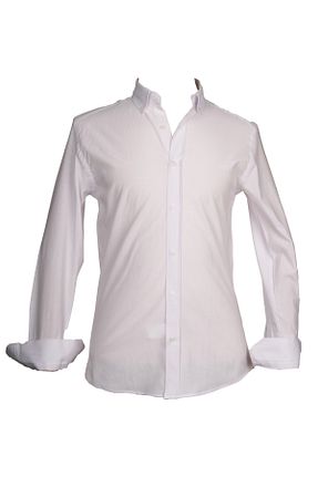 پیراهن سفید مردانه اسلیم فیت acw fashion - کد 780023651