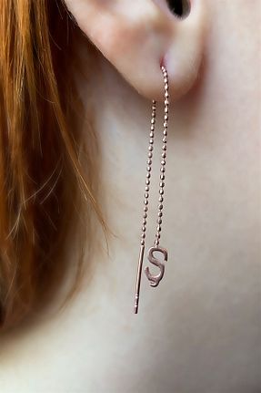 گوشواره نقره صورتی زنانه 925 عیار Ziu - کد 155957005