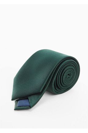 کراوات سبز مردانه پارچه ای MANGO Man - کد 780113108