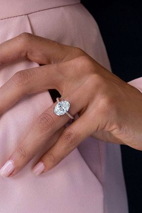 انگشتر برلیان سفید 14 عیار Crystal Diamond Zirconia - کد 780136704