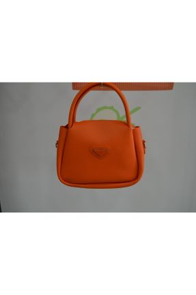 کیف دوشی نارنجی زنانه چرم مصنوعی کد 780599111