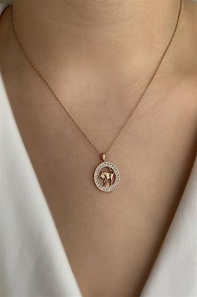 گردنبند نقره صورتی زنانه 925 عیار Ziu - کد 147872539