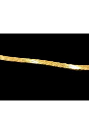 گردنبند استیل طلائی زنانه فولاد ( استیل ) کد 780284234