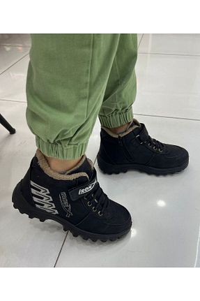 بوت / نیم بوت مشکی بچه گانه چرم مصنوعی osm trend - کد 780590255