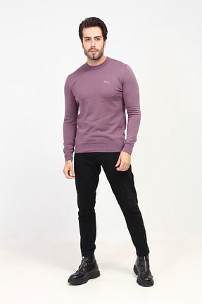 پلیور بنفش مردانه ساده BYNESS - کد 780597739