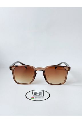 عینک آفتابی قهوه ای زنانه UV400 MOONMEE - کد 780654087