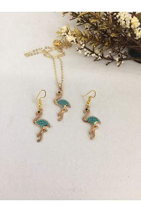 ست جواهر قرمز زنانه فلزی BalıkHediyelik - کد 780704172