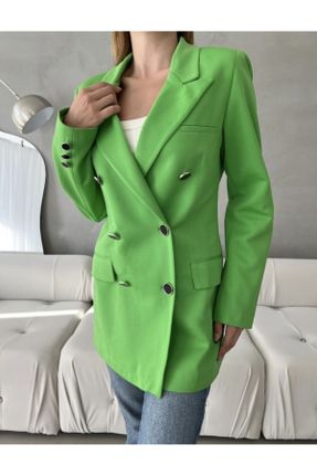 کت سبز زنانه بلیزر بدون آستر کد 780321582