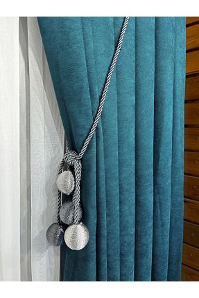 پرده زمینه فیروزه ای پلی استر artdoppio - کد 780233343
