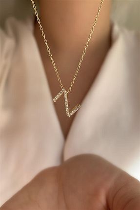 گردنبند نقره طلائی زنانه 925 عیار Ziu - کد 148379198